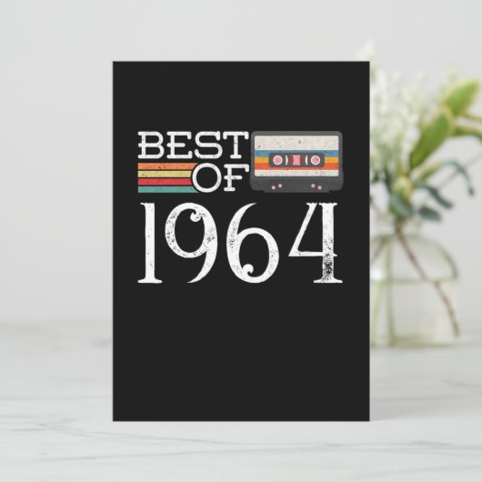 1964  56 e Birthday Jubileum Gift Kaart (Staand voorkant)