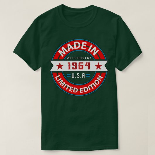 1964 59 Jaar T-shirt (Design voorkant)