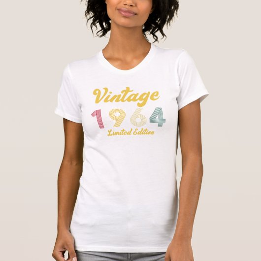  1964 60e Verjaardag Gift Vrouwen T-shirt (Voorkant)