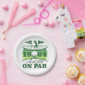 1964 60e verjaardag Golf Humor Papieren Bordje (Feest)