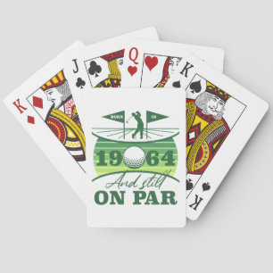 1964 60e verjaardag Golf Humor Pokerkaarten