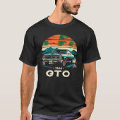 1964 64 GTO Classic Car Old School Muscle  T-shirt (Voorkant)