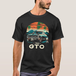 1964 64 GTO Classic Car Old School Muscle  T-shirt