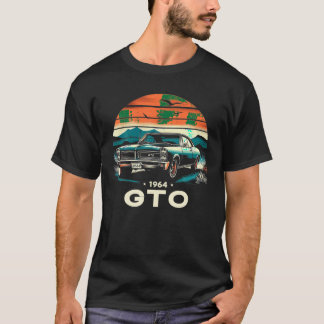 1964 64 GTO Classic Car Old School Muscle  T-shirt