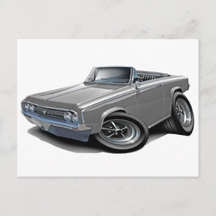 1964-65 Cutlass Grey Convertible Briefkaart
