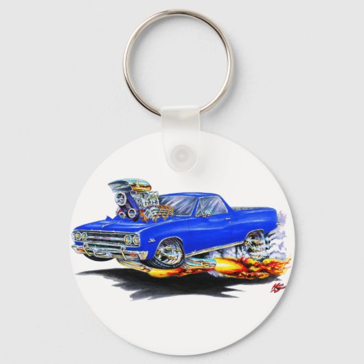 1964-65 El Camino Blue Truck Sleutelhanger (Voorkant)