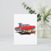1964-65 El Camino Red Truck Briefkaart (Staand voorkant)