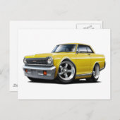 1964-65 Nova Yellow Car Briefkaart (Voorkant / Achterkant)
