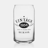 1964 70e geboortedag blikvorm glas (Voorkant)