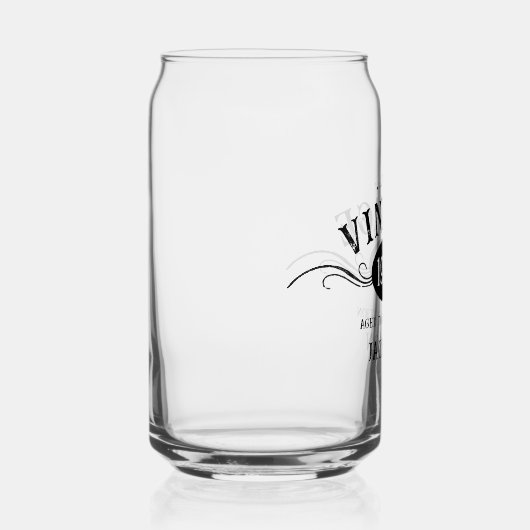  1964 70e geboortedag blikvorm glas (Rechts)