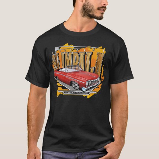 1964 Aangepaste Chevrolet Impala Convertible T-shirt (Voorkant)