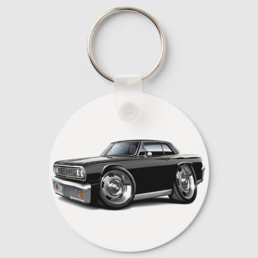 1964 Chevelle Black Car Sleutelhanger (Voorkant)