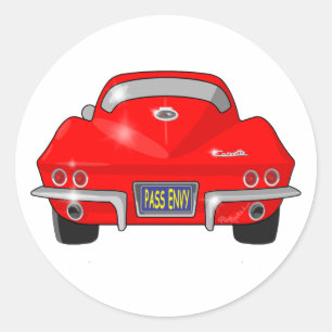 1964 Chevrolet Corvette Stingray Ronde Sticker