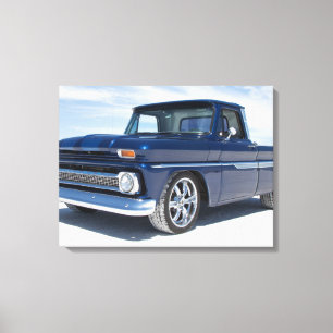 1964 chevy c10 " hot rod " , bestelwagen voor stra canvas afdruk