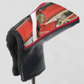 1964 Classic Sports Car Dashboard Golfheadcover (3/4 voorkant)
