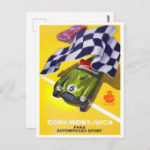 1964 Copa Montjuich Barcelona  racing Briefkaart (Voorkant / Achterkant)