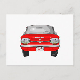 1964 Corvair Front Uitzicht Briefkaart