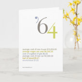 1964 de Feiten van de Pret van de Verjaardag Kaart (Gele Bloem)