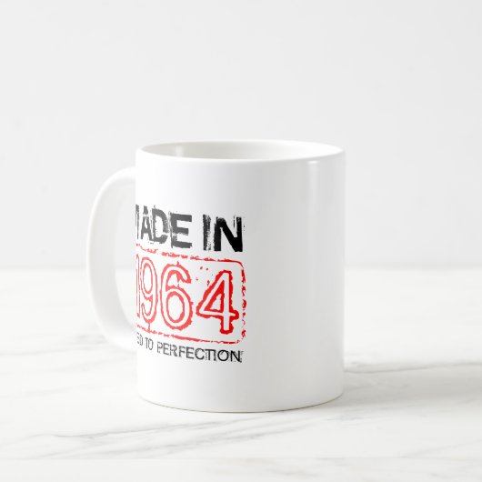  1964 Gejaard aan perfectie koffie-mok Koffiemok (Voorkant links)