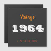 1964 gelimiteerde editie 60th Birthday Gift Magnetische Uitnodiging (Voorkant / Achterkant)