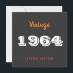 1964 gelimiteerde editie 60th Birthday Gift Save The Date<br><div class="desc">1964 jaar gelimiteerde editie 60th Birthday Gift</div>