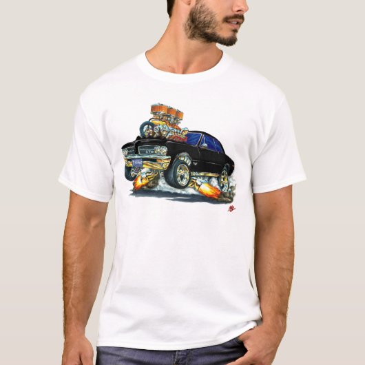 1964 GTO zwarte auto T-shirt (Voorkant)