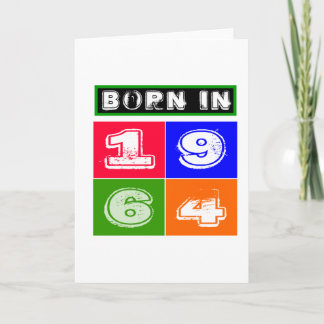 1964 het Design van de Verjaardag Kaart