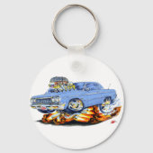 1964 Impala Light Blue Car Sleutelhanger (Voorkant)
