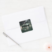 1964 Jaguar XKE Vierkante Sticker (Envelop)