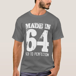 1964 Leeftijd tot perfectie geboorte in shirt