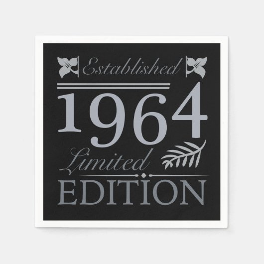 1964 Limited Edition 60 jaar oud Servet (Voorkant)