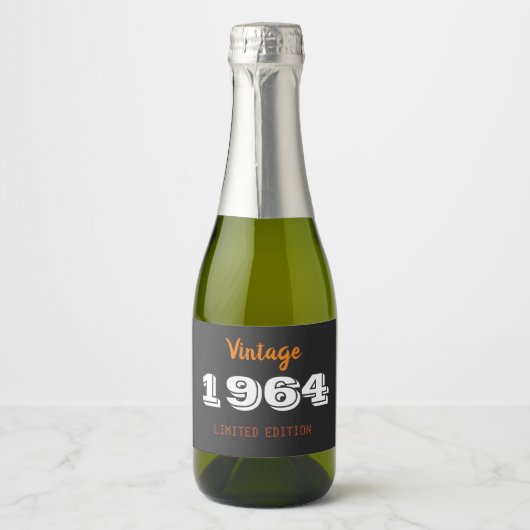 1964 Limited Edition Sparkling Wine Label Wijnetiket (Voorkant)