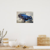 1964 Morgan Plus 4 Converteerbare sportwagen Poster (Keuken)