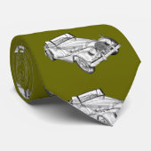 1964 Morgan Plus 4 Sportauto Illustratie Stropdas (Opgerold)