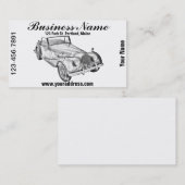 1964 Morgan Plus 4 Sportauto Illustratie Visitekaartje (Voorkant / Achterkant)