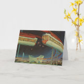 1964 New York World's Fair Monorail Kaart (Gele Bloem)