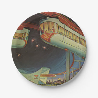 1964 New York World's Fair Monorail Papieren Bordje