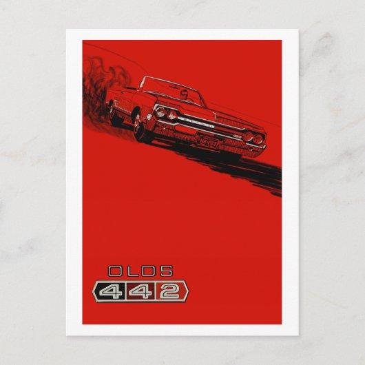 1964 Oldsmobile 442 reproductie poster Briefkaart (Voorkant)