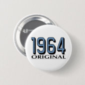 1964 Origineel Ronde Button 5,7 Cm (Voorkant /achterkant)