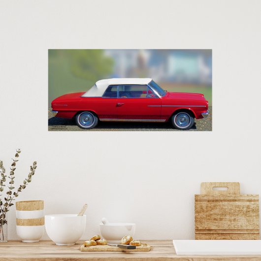 1964 RAMBLER AMERIKAANS CONVERTIBLE POSTER (Keuken)