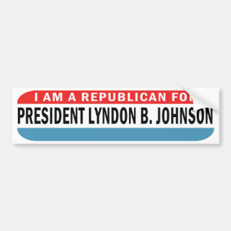 1964 Republikein voor Johnson LBJ Bumpersticker