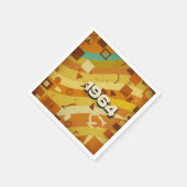 1964 - Retro jaren '60 Geometrisch ontwerp - Servet (Hoek)