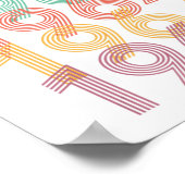 1964 stijl Birthday Poster (Hoek)