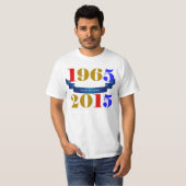 1965 - 2015 Herdenking 50 B'Day korte hoes T-shirt (Voorkant volledig)