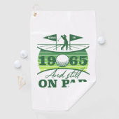 1965 60e verjaardag Golf Humor Golfhanddoek (Insitu)