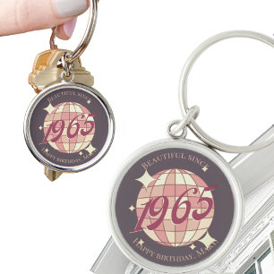 1965 60ste verjaardag cadeau accessoire sleutelhanger