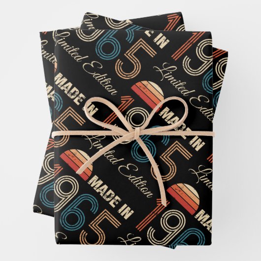 1965  60ste verjaardag inpakpapier vel (In situ)