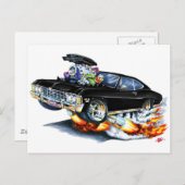 1965-66 Impala Black Car Briefkaart (Voorkant / Achterkant)