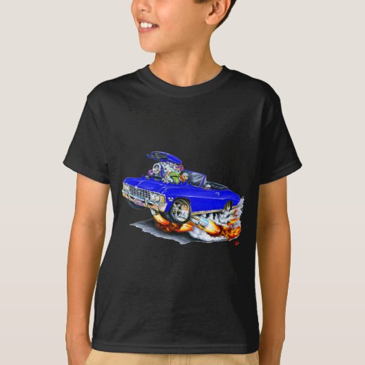 1965-66 Impala Blue Convertible T-shirt (Voorkant)