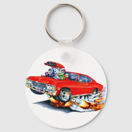 1965-66 Impala Red Car Sleutelhanger (Voorkant)